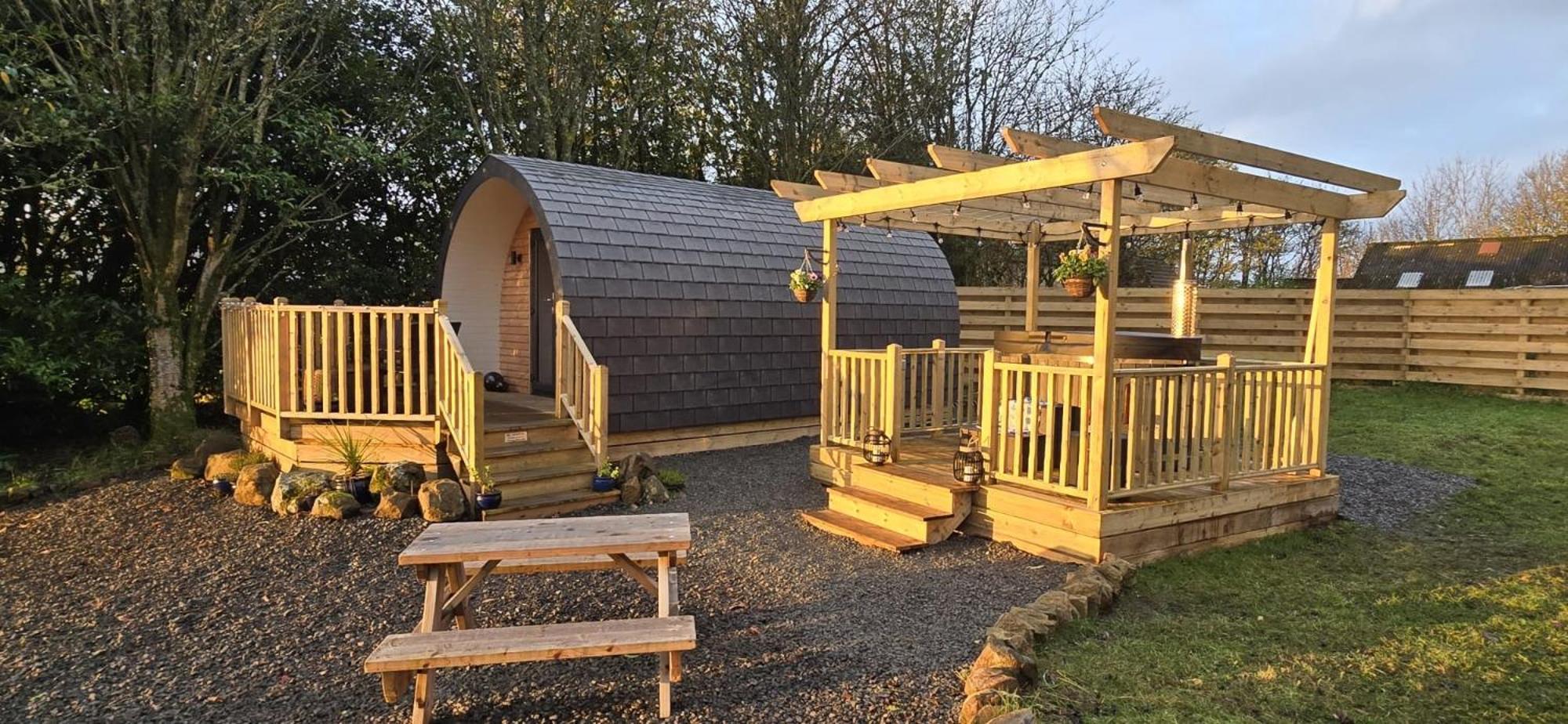 Hotel Campsie Luxury Pods With Hot Tub Glasgow Exterior foto